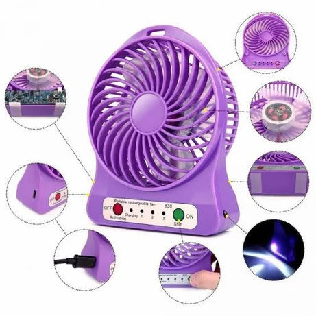 Portable Mini Fan Usb Charging rechargable battery - Oshi.pk - Buy & Sell Online