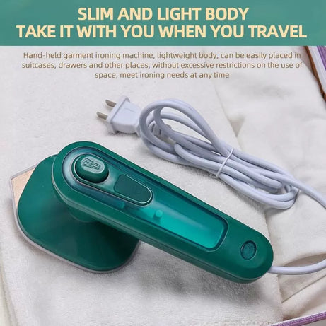 Portable Mini Ironing Machine Professional Electric Micro Steam Iron Foldable for Dry and Wet Ironing / Mini Travel Iron Foldable Garment Steamer - Oshi.pk - Buy & Sell Online