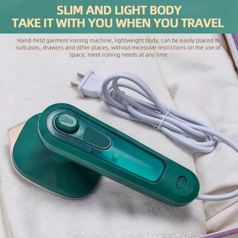 Portable Mini Ironing Machine Professional Electric Micro Steam Iron Foldable for Dry and Wet Ironing / Mini Travel Iron Foldable Garment Steamer - Oshi.pk - Buy & Sell Online