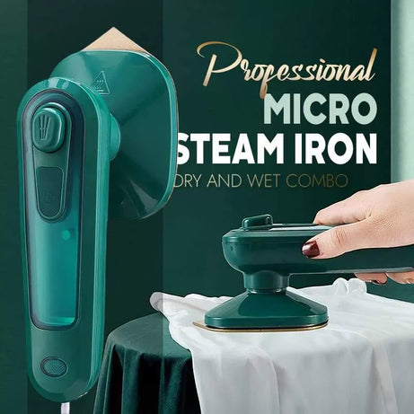 Portable Mini Ironing Machine Professional Electric Micro Steam Iron Foldable for Dry and Wet Ironing / Mini Travel Iron Foldable Garment Steamer - Oshi.pk - Buy & Sell Online