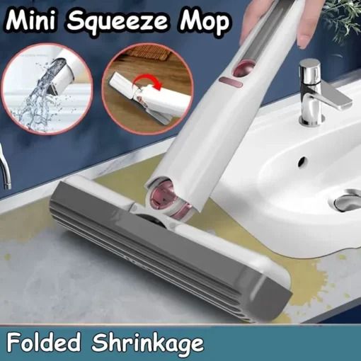 Portable Mini Squeeze Mop Absorbent Sponge Simple Desktop Cleaning Tools - Oshi.pk - Buy & Sell Online