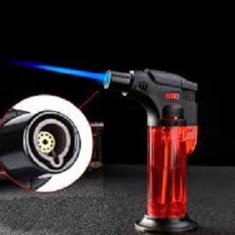 Portable Multifunctional Blow Lighter For BBQ Kitchen Baking Lighter with Adjustable Flame and Refillable Gas Tank - Oshi.pk - Buy & Sell Online