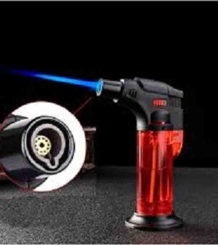 Portable Multifunctional Blow Lighter For BBQ Kitchen Baking Lighter with Adjustable Flame and Refillable Gas Tank - Oshi.pk - Buy & Sell Online