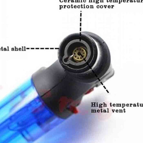 Portable Multifunctional Blow Lighter For BBQ Kitchen Baking Lighter with Adjustable Flame and Refillable Gas Tank - Oshi.pk - Buy & Sell Online