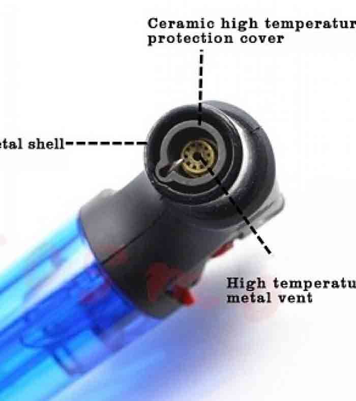 Portable Multifunctional Blow Lighter For BBQ Kitchen Baking Lighter with Adjustable Flame and Refillable Gas Tank - Oshi.pk - Buy & Sell Online