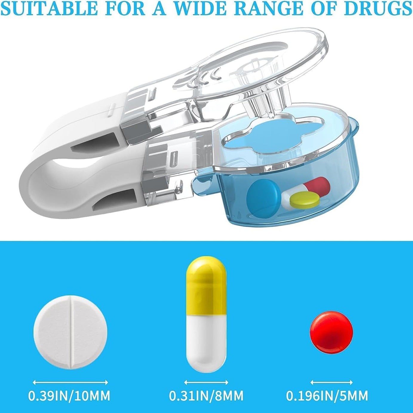 Pack of 2 Portable Pill Taker, Portable Travel Pill Popper Tool, Pill Organizer Pill Boxes Tablets Pills Organizer Medicine Storage Box - Oshi.pk - Buy & Sell Online
