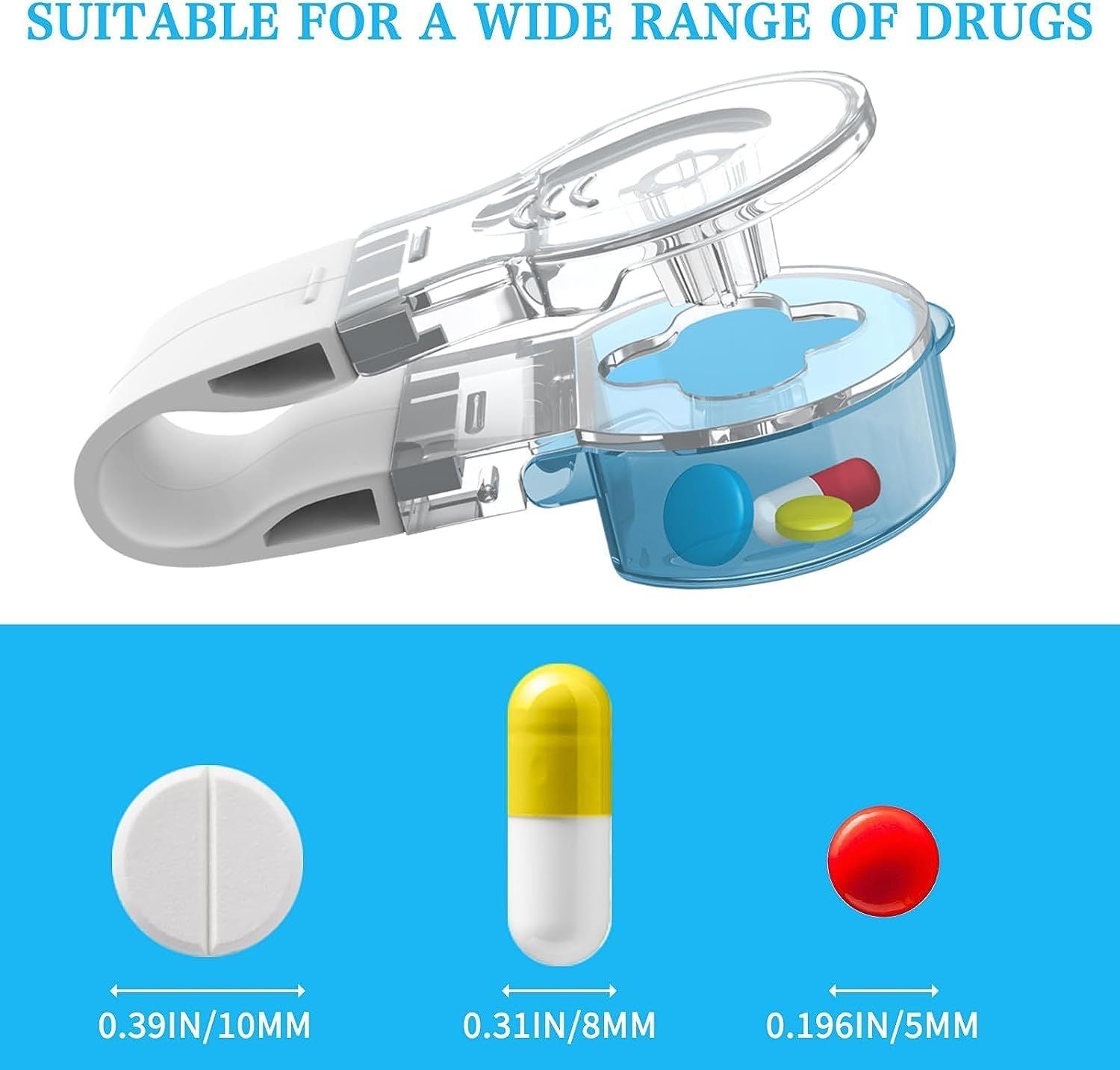 Pack of 2 Portable Pill Taker, Portable Travel Pill Popper Tool, Pill Organizer Pill Boxes Tablets Pills Organizer Medicine Storage Box - Oshi.pk - Buy & Sell Online