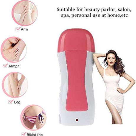 Portable Rolling Depilatory Epilators Cartridge Wax Warmer Hot Wax Hair Removal Shaving Heater Machine Parrafin Salon Tool - Oshi.pk - Buy & Sell Online