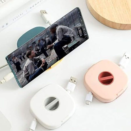 Portable Rotatable Data Cable Organizer And Mobile Stand - Oshi.pk - Buy & Sell Online