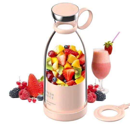 Portable Smoothie Blender – Electric Juicer | Mini Handheld Rechargeable Mixer - Oshi.pk - Buy & Sell Online