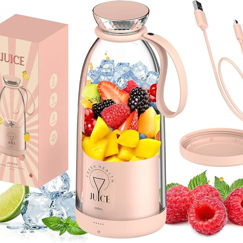 Portable Smoothie Blender – Electric Juicer | Mini Handheld Rechargeable Mixer - Oshi.pk - Buy & Sell Online
