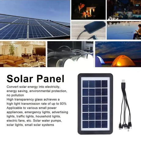 Portable Solar Panel Power Generation GD-10X System Multi Functional Power Supply Small Size Monocrystalline Solar Panel - Oshi.pk - Buy & Sell Online