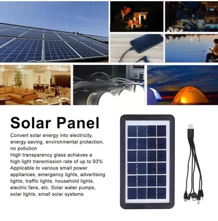 Portable Solar Panel Power Generation GD-10X System Multi Functional Power Supply Small Size Monocrystalline Solar Panel - Oshi.pk - Buy & Sell Online