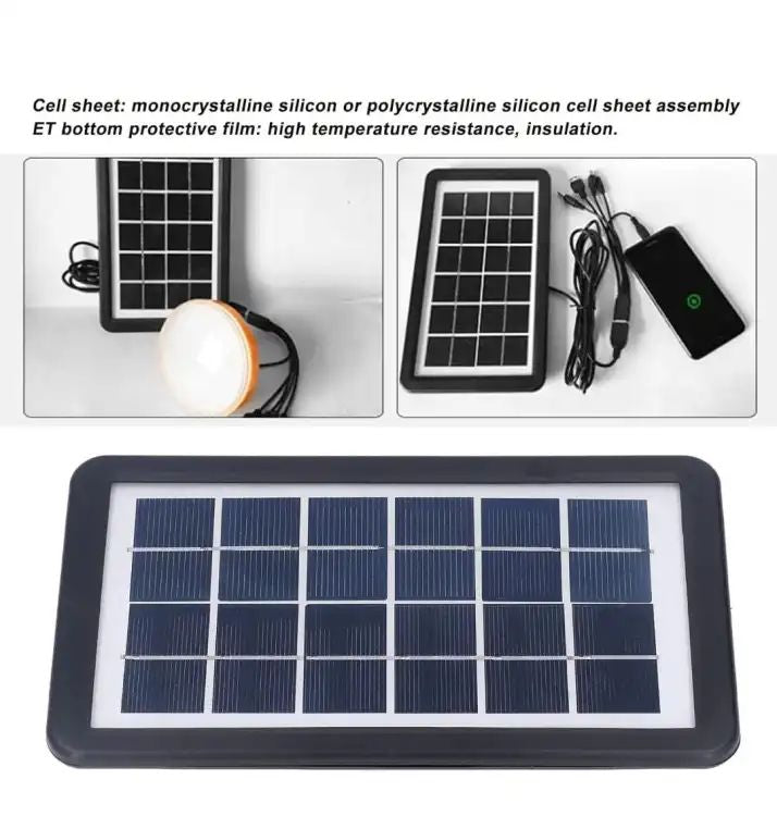 Portable Solar Panel Power Generation GD-10X System Multi Functional Power Supply Small Size Monocrystalline Solar Panel - Oshi.pk - Buy & Sell Online