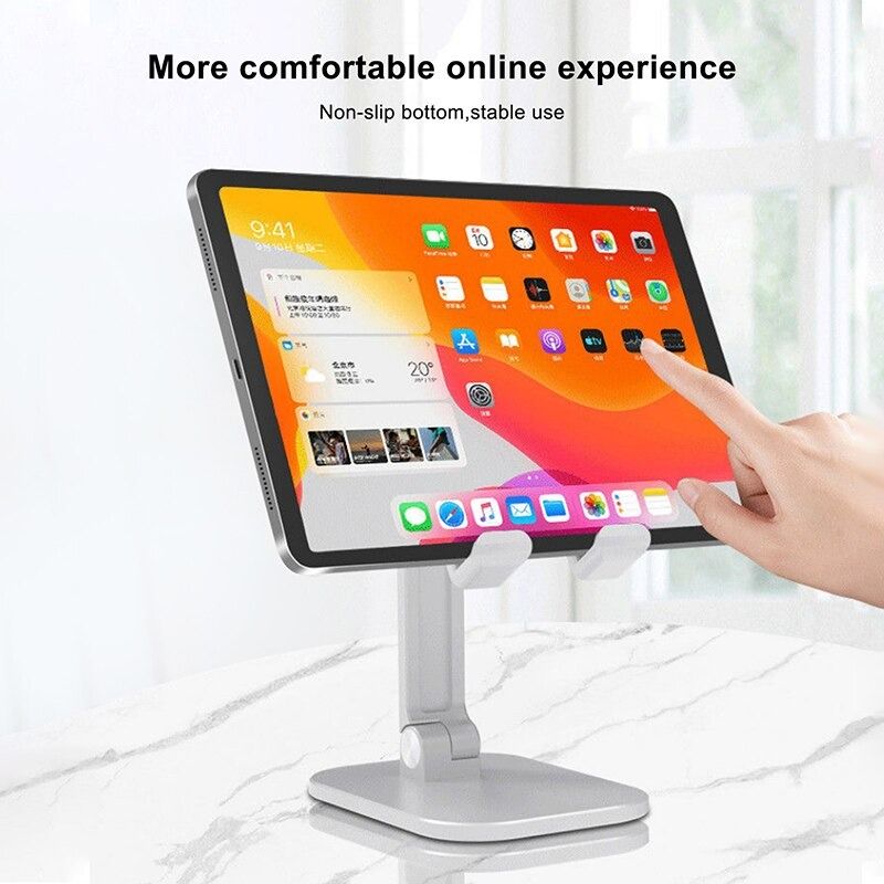 Portable Stand Angle Height Adjustable Foldable Cradle Dock Universal Desktop Table Cellphone Extendable - Oshi.pk - Buy & Sell Online