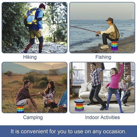 Portable Telescopic Stool Collapsible & Retractable Folding Chair - Oshi.pk - Buy & Sell Online