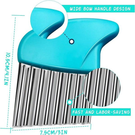 Potato Crinkle Cutter Stainless Steel Wavy Blade Chip Cutter - Oshi.pk - Buy & Sell Online