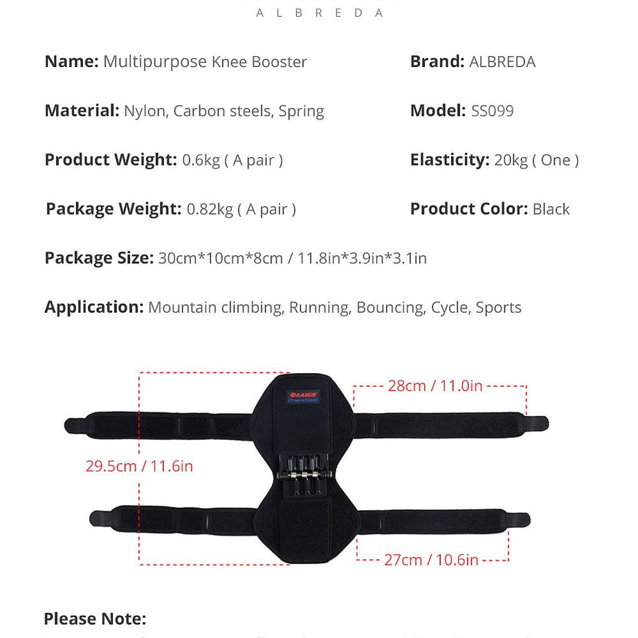 Power Knee Joint Support Knee Pads Breathable Power Lift Joint Support Bandage Knee Pad Power Knee Stabilizer Pads Spring Force Knee Booste - Oshi.pk - Buy & Sell Online