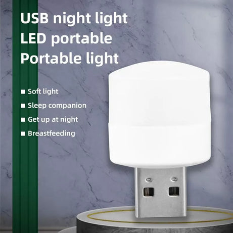 Pqck of 2 Mini usb led white bulb