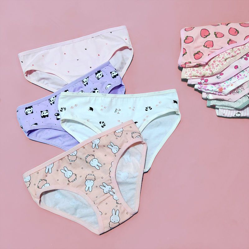 Premium Panties for Girls Cotton Panty High Quality Underwear for Kids 3-Pcs - Oshi.pk - Buy & Sell Online
