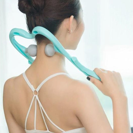 Pressure Point Therapy Massager Comfortable Neck Massager Roller Shoulder Back Pain Ball Deep Tissue Dual Trigger Point Lightweight Portable - Oshi.pk - Buy & Sell Online