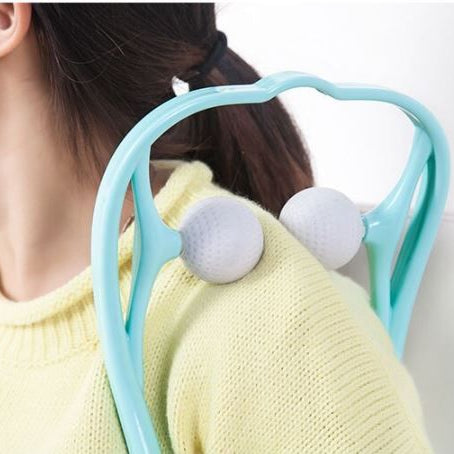 Pressure Point Therapy Massager Comfortable Neck Massager Roller Shoulder Back Pain Ball Deep Tissue Dual Trigger Point Lightweight Portable - Oshi.pk - Buy & Sell Online