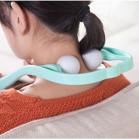 Pressure Point Therapy Massager Comfortable Neck Massager Roller Shoulder Back Pain Ball Deep Tissue Dual Trigger Point Lightweight Portable - Oshi.pk - Buy & Sell Online