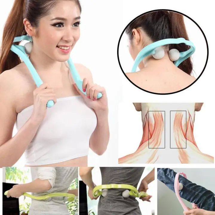 Pressure Point Therapy Massager Comfortable Neck Massager Roller Shoulder Back Pain Ball Self-massage Tool - Oshi.pk - Buy & Sell Online