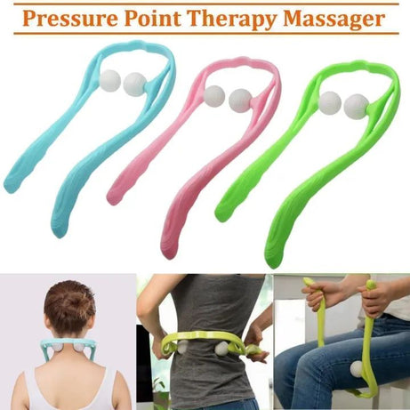 Pressure Point Therapy Massager Comfortable Neck Massager Roller Shoulder Back Pain Ball Self-massage Tool - Oshi.pk - Buy & Sell Online