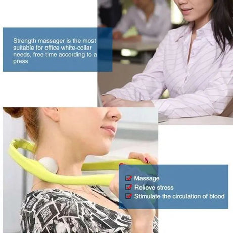 Pressure Point Therapy Massager Comfortable Neck Massager Roller Shoulder Back Pain Ball Self-massage Tool - Oshi.pk - Buy & Sell Online