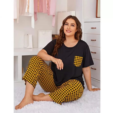 Printed Cotton Ladies Sleep Dress Night Wear With Shirt And Trouser (Design-201) - Oshi.pk - Buy & Sell Online