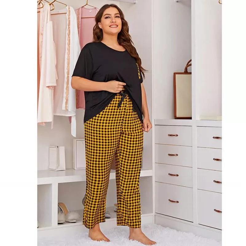 Printed Cotton Ladies Sleep Dress Night Wear With Shirt And Trouser (Design-201) - Oshi.pk - Buy & Sell Online