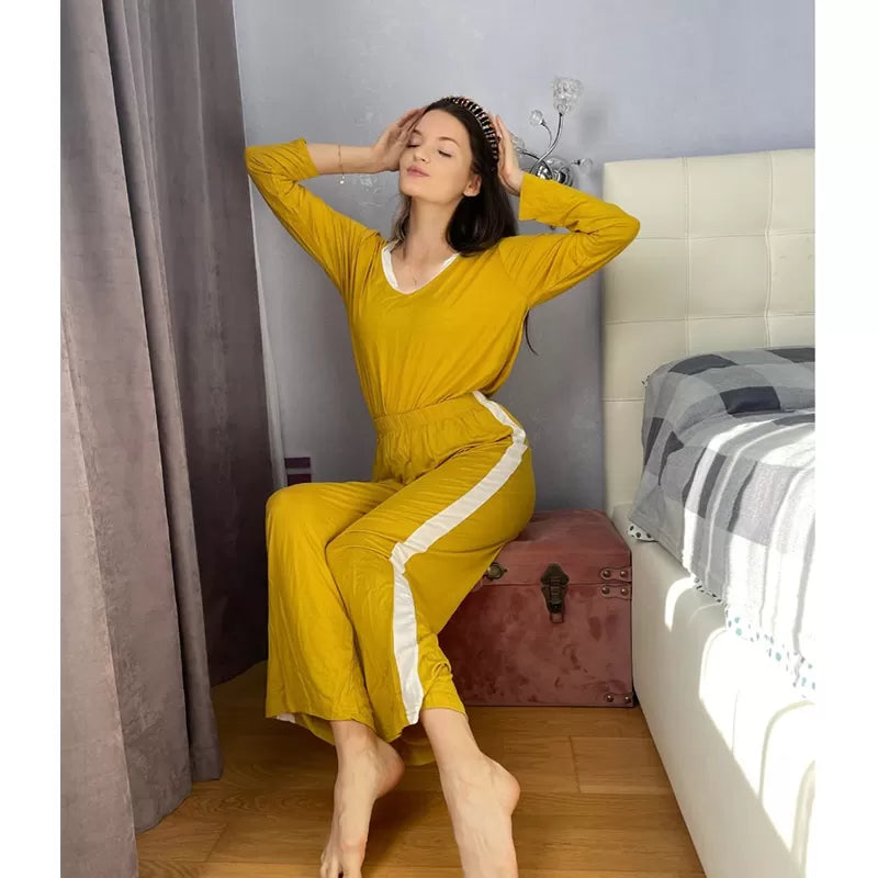 Printed Cotton Ladies Sleep Dress Night Wear With Shirt And Trouser (Design-207) - Oshi.pk - Buy & Sell Online