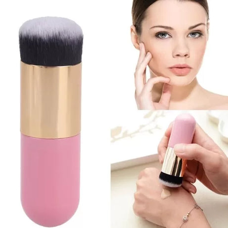 Professional Cosmetic Chubby Foundation Brush Flat Cream Cosmetic Brushes