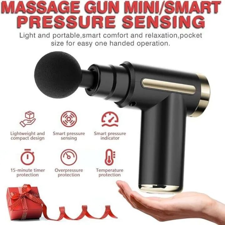 Professional Deep Tissue Massage Gun High Torque Muscle Relaxer Portable Ergonomic Design Ultra Compact Fashionable Perfect for Back Neck - Oshi.pk - Buy & Sell Online