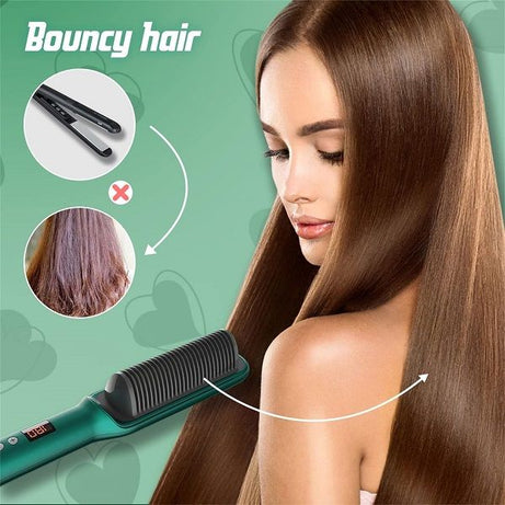 Professional Electric Hair Straightener Brush Heated Comb Straight - Oshi.pk - Buy & Sell Online