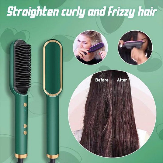 Professional Electric Hair Straightener Brush Heated Comb Straight - Oshi.pk - Buy & Sell Online