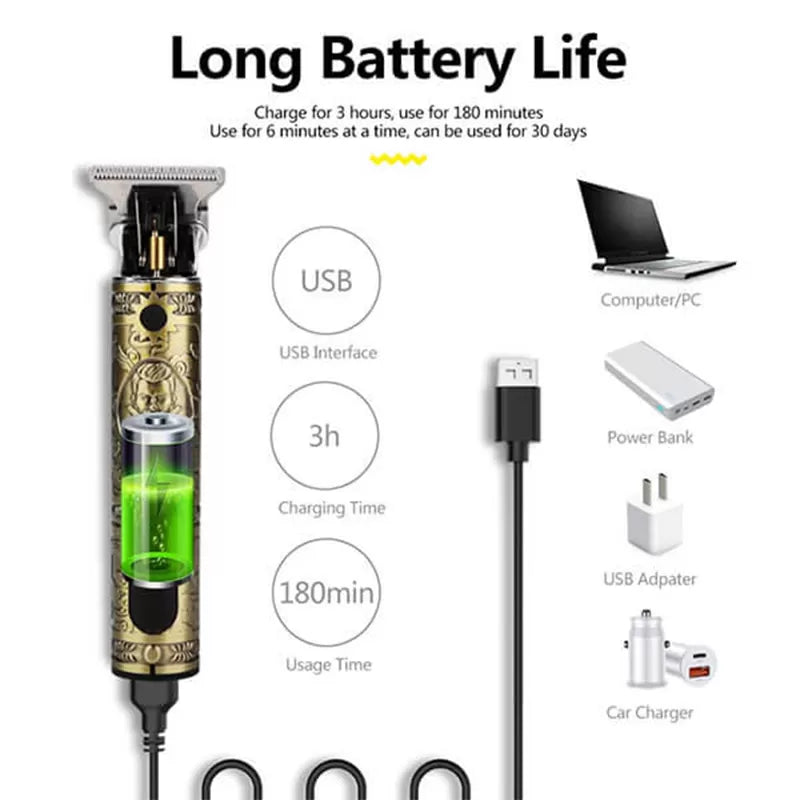 Professional Rechargeable Trimmer Shaver with LCD - Oshi.pk - Buy & Sell Online