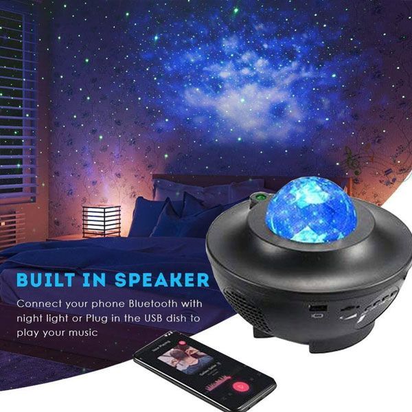 Projector Night Lamp With Music Bluetooth Speaker - Oshi.pk - Buy & Sell Online