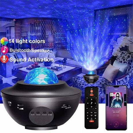 Projector Night Lamp With Music Bluetooth Speaker - Oshi.pk - Buy & Sell Online