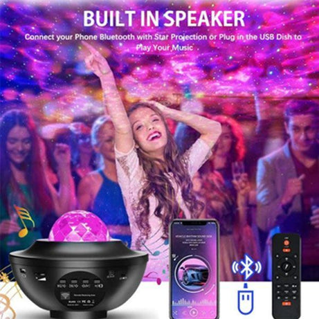 Projector Night Lamp With Music Bluetooth Speaker - Oshi.pk - Buy & Sell Online