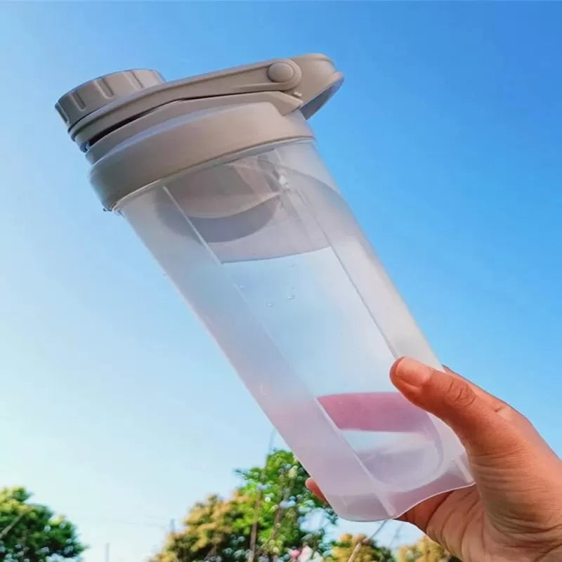 Protein Shaker Bottle Sports Gym Water Bottle Multi-Purpose Shaker with Mix Ball Blender Bottle BPA Free Plastic Easy Grip Leak Proof 700ml - Oshi.pk - Buy & Sell Online