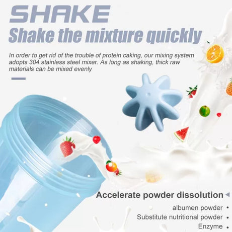 Protein Shaker Bottle Sports Gym Water Bottle Multi-Purpose Shaker with Mix Ball Blender Bottle BPA Free Plastic Easy Grip Leak Proof 700ml - Oshi.pk - Buy & Sell Online