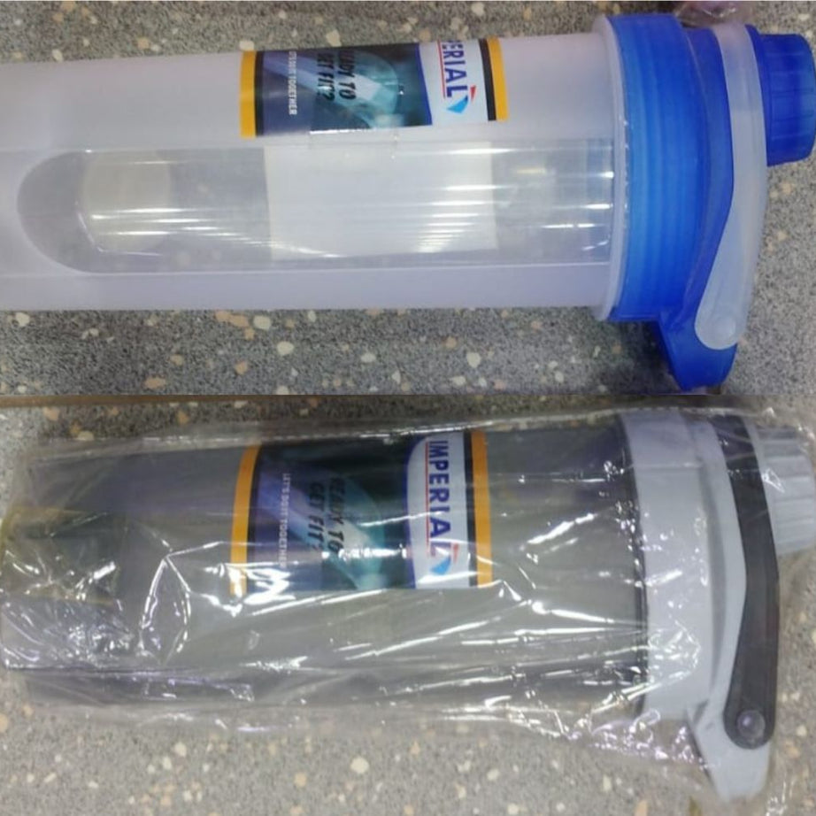 Protein Shaker Bottle Sports Gym Water Bottle Multi-Purpose Shaker with Mix Ball Blender Bottle BPA Free Plastic Easy Grip Leak Proof 700ml - Oshi.pk - Buy & Sell Online