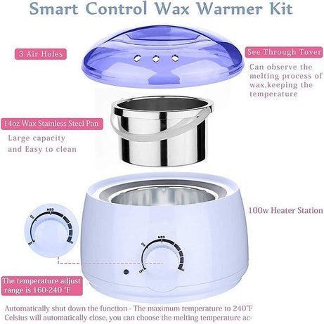 PROWAX 100 Hard Wax Warmer Heater with Hair Removal Wax Beans (100 Grams)