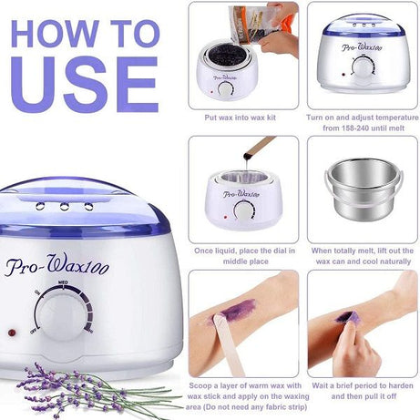 PROWAX 100 Hard Wax Warmer Heater with Hair Removal Wax Beans (100 Grams) - Oshi.pk - Buy & Sell Online