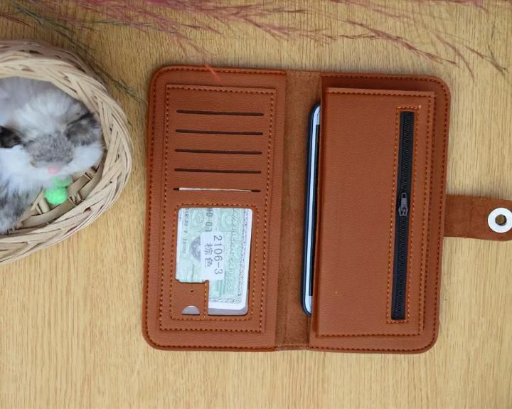 Dunbollu Slim Long PU Leather Wallet For Men With Zip - Card Holder Gents Wallet's - Oshi.pk - Buy & Sell Online