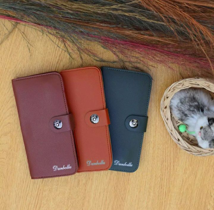 Dunbollu Slim Long PU Leather Wallet For Men With Zip - Card Holder Gents Wallet's - Oshi.pk - Buy & Sell Online