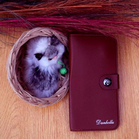Dunbollu Slim Long PU Leather Wallet For Men With Zip - Card Holder Gents Wallet's - Oshi.pk - Buy & Sell Online