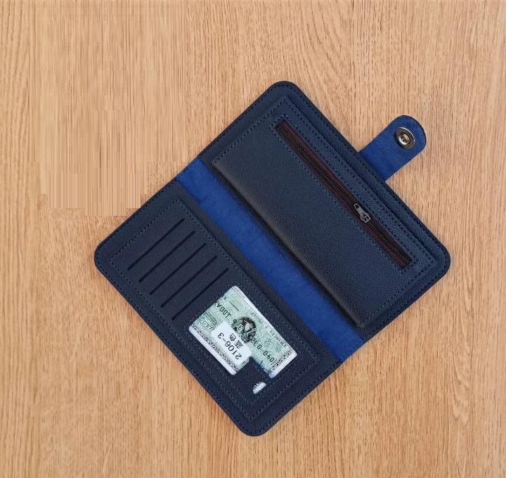 Dunbollu Slim Long PU Leather Wallet For Men With Zip - Card Holder Gents Wallet's - Oshi.pk - Buy & Sell Online